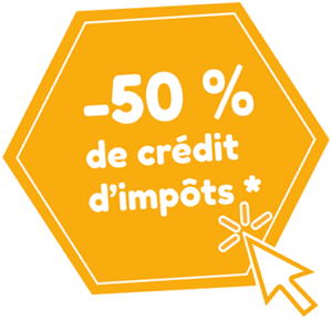 50 pourcent credit impot